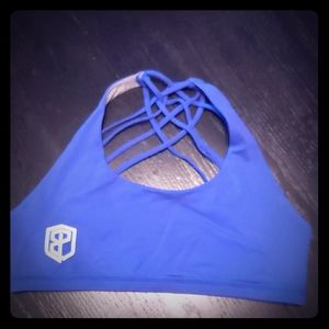 Born primitive XL blue sports bra
